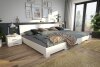 Family Bed SAMOS | Beech - white lacquered (270x200cm)