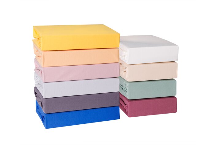 Fitted Sheet 270x200cm - Fine Jersey 100% Cotton