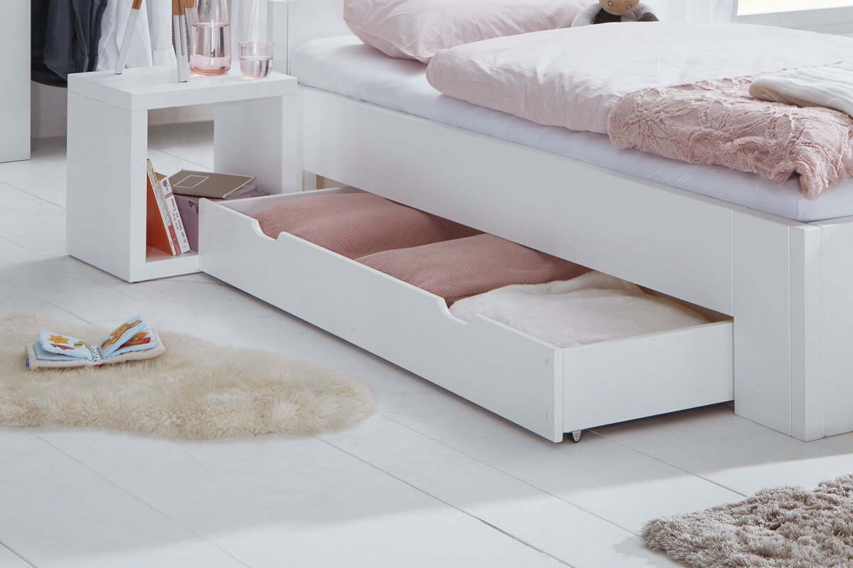 Schublade Familienbett CAPRI  Stauraum unter dem Bett optimal nutzen