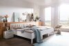 Family Bed GOZO | Beech - white lacquered (270x200cm)