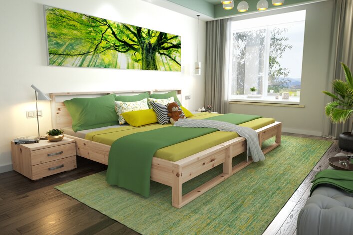 Family Bed BALI | Swiss Stone Pine (270x200cm)
